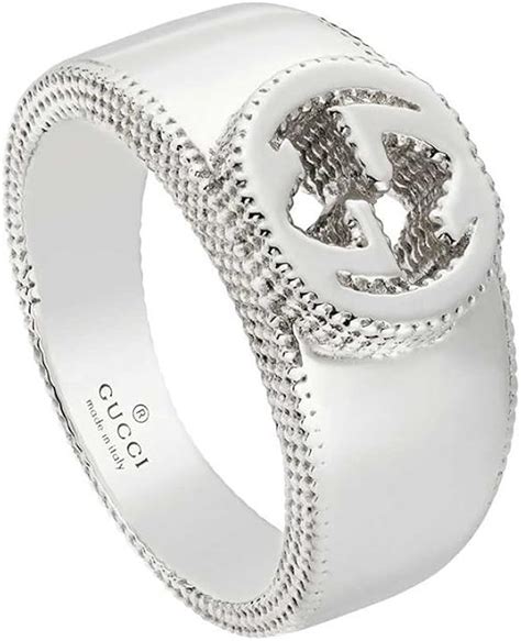 prezzo anello argento interlocking gucci|Gucci .